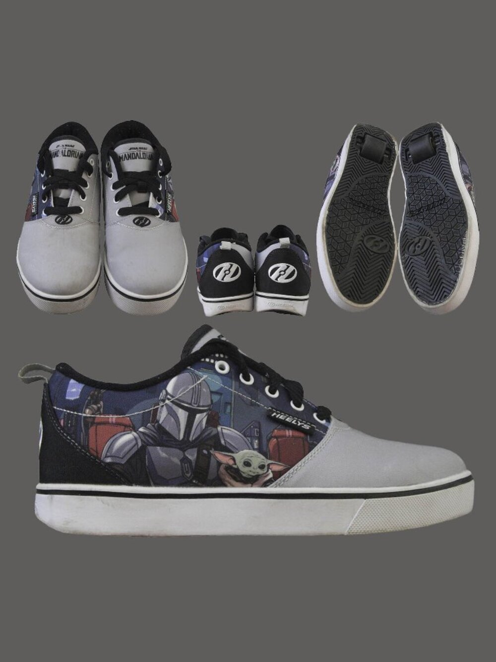 HEELYS Pro 20 Mandalorian Wheels Skate Shoes Men’s Size US 8 UK 7 EUR 40.5, Grey